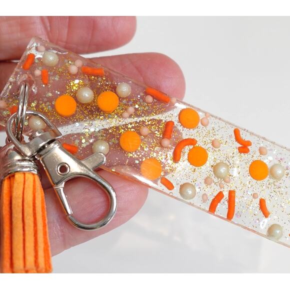Fall Sprinkles / Resin mookmarker / Orange tassel - Picture 2 of 3